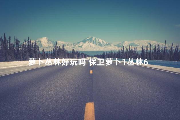 萝卜丛林好玩吗 保卫萝卜1丛林6
